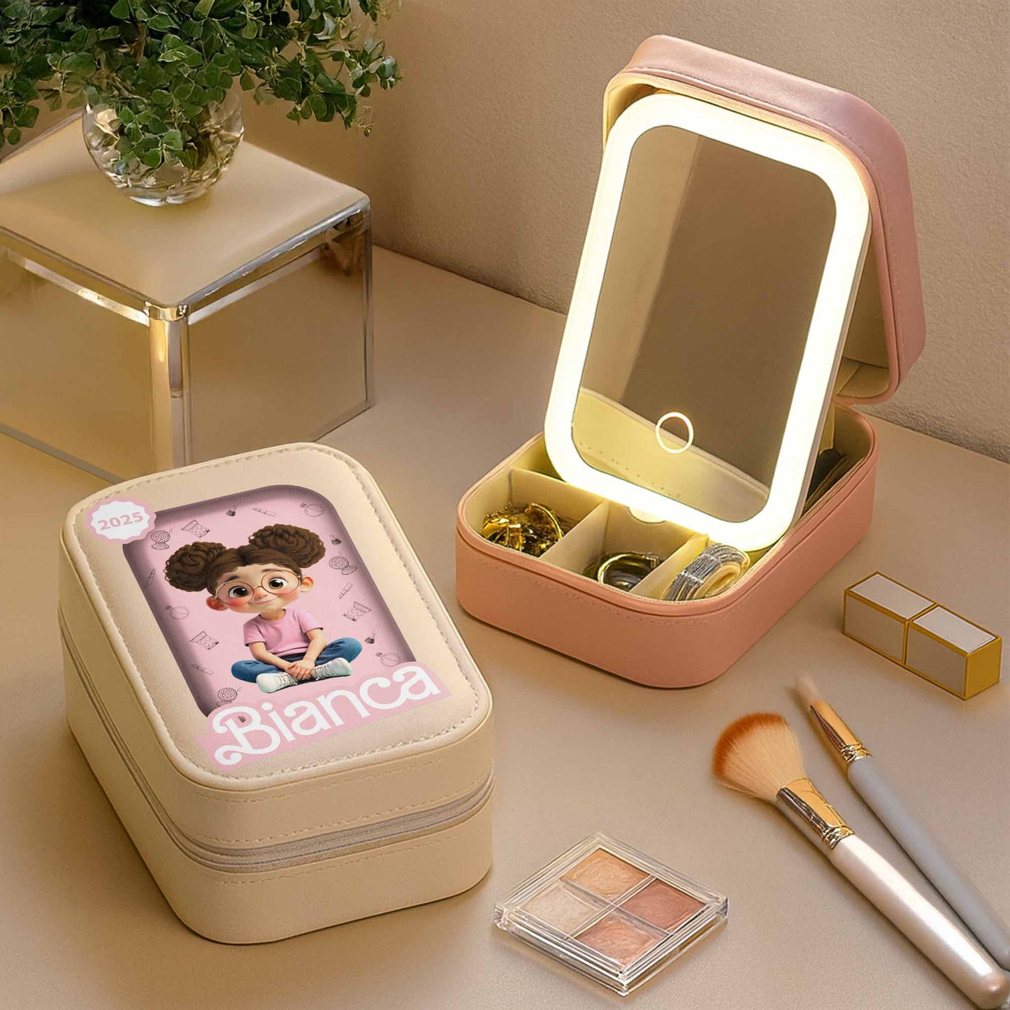 Inspire Creativity With Cartoon Girl And School Elements