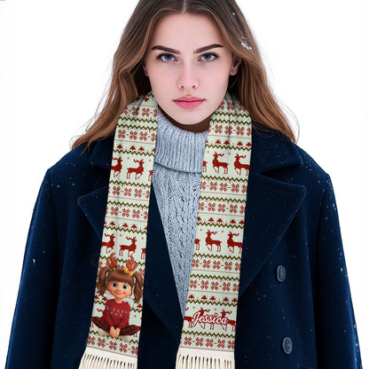 Wishing You Joy And Warmth With Reindeer And Snowflakes