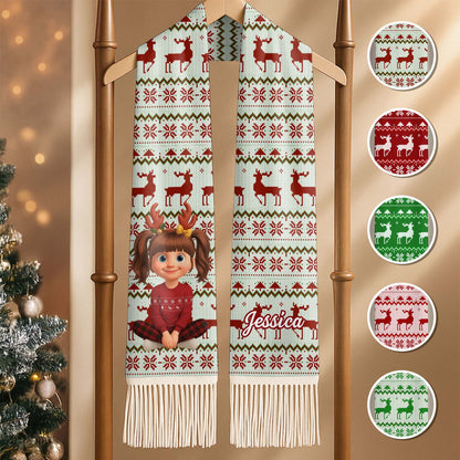 Wishing You Joy And Warmth With Reindeer And Snowflakes