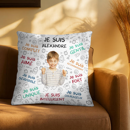 Je Suis Complet, Je Suis Aimé, Unique Pillow Design