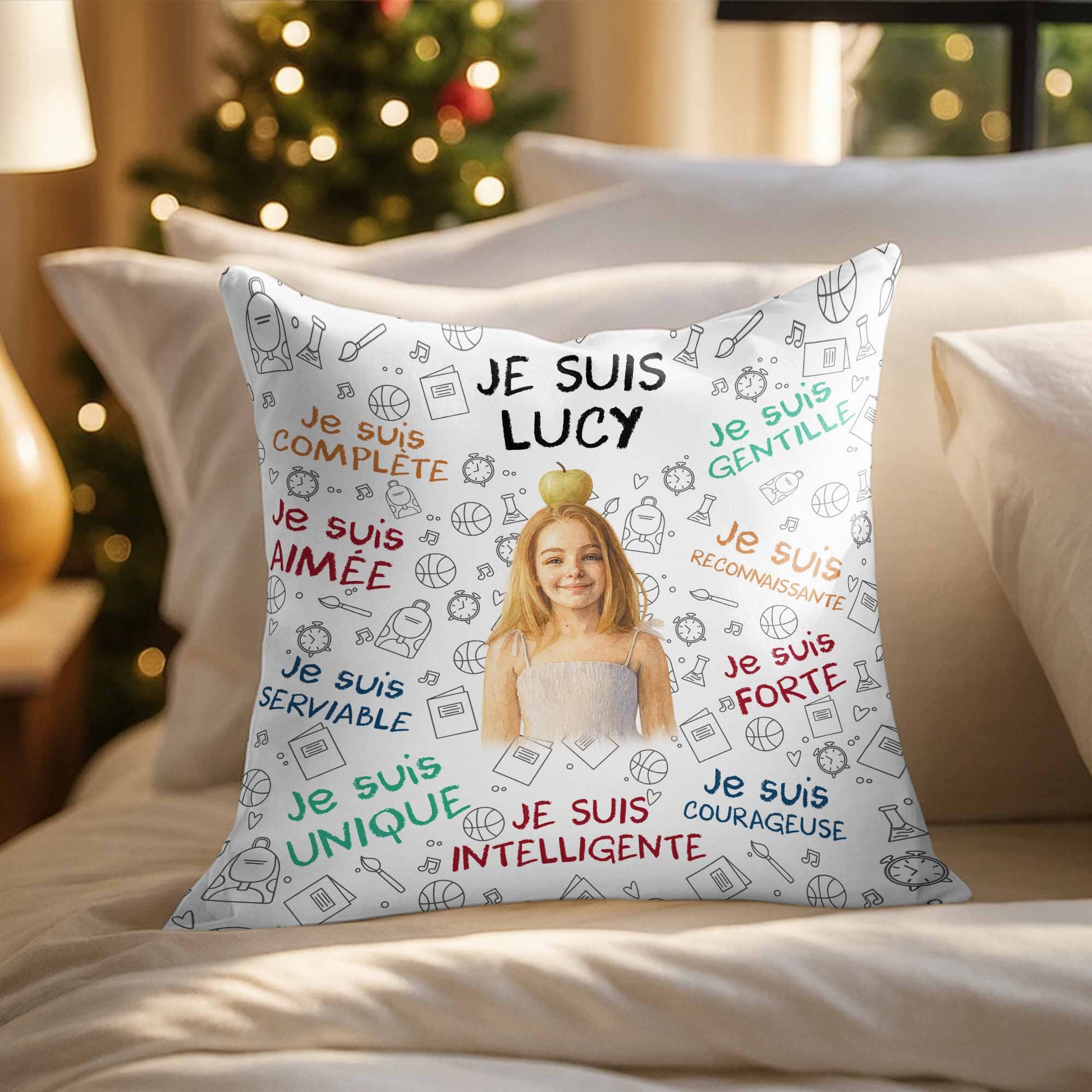 Je Suis Complet, Je Suis Aimé, Unique Pillow Design