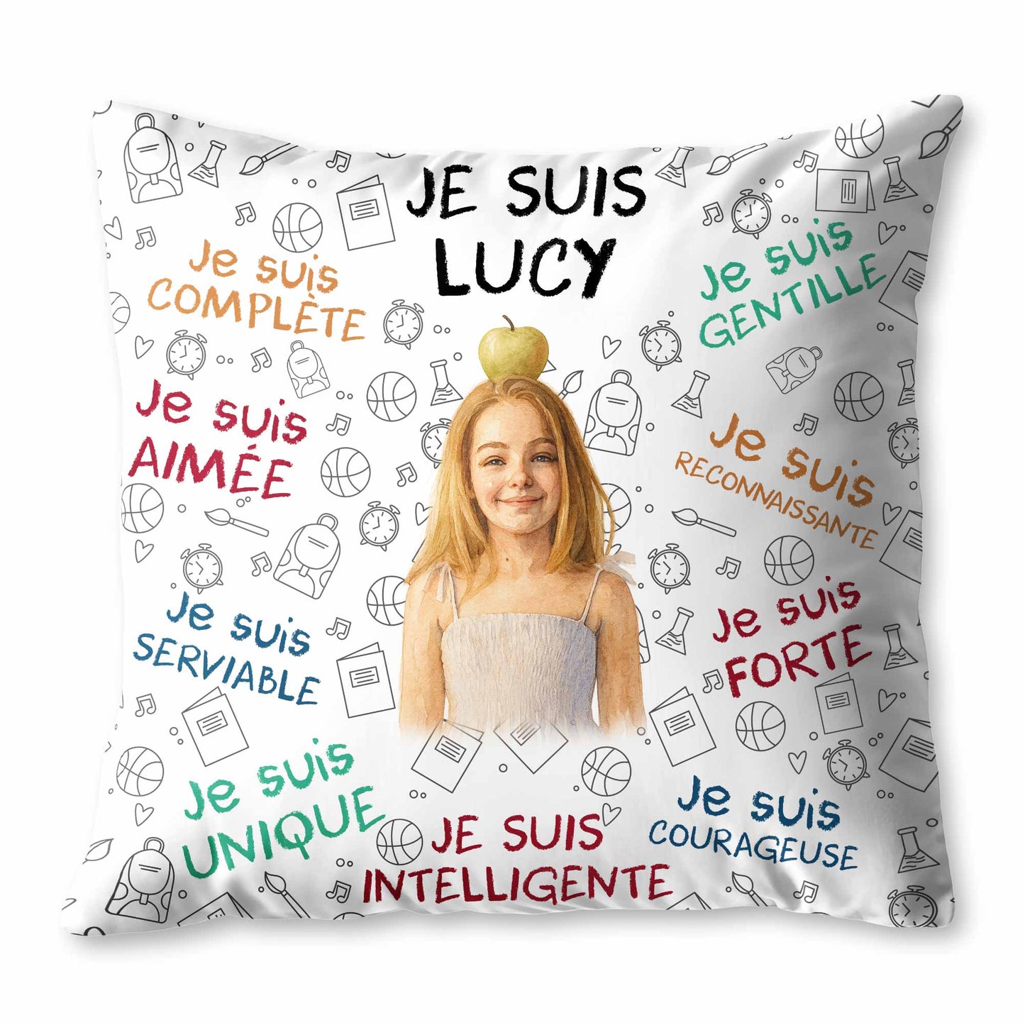Je Suis Complet, Je Suis Aimé, Unique Pillow Design