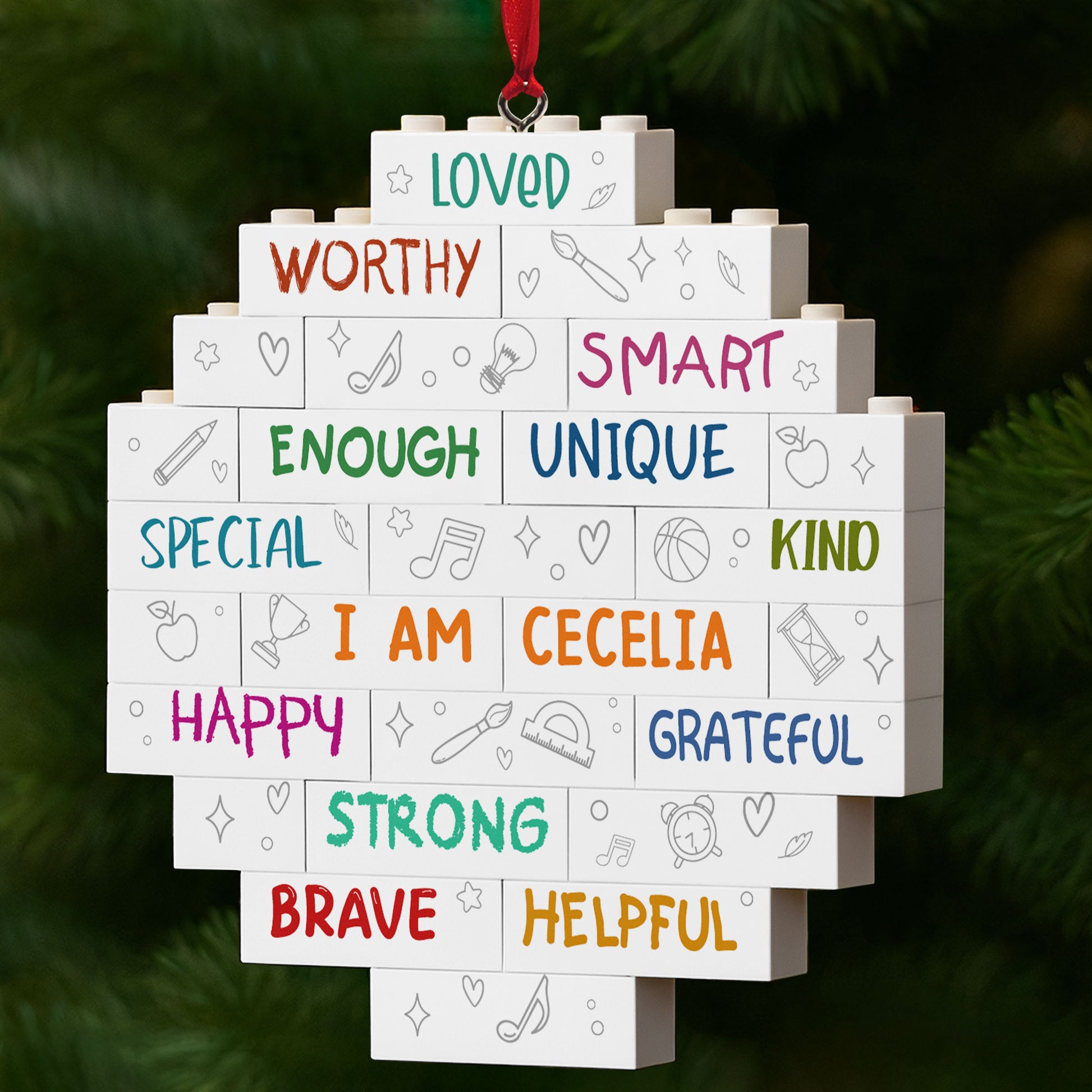 I Am Loved, Worthy, Unique, Happy, Strong, Brave