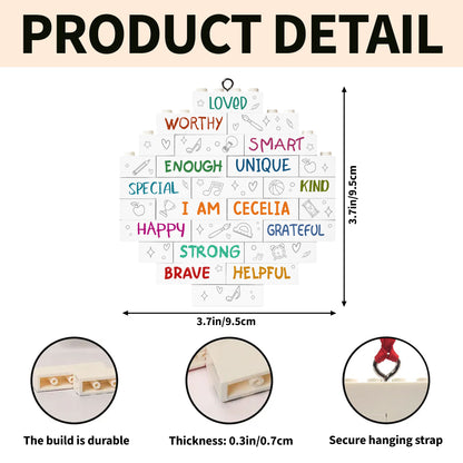 I Am Loved, Worthy, Unique, Happy, Strong, Brave