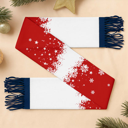 Season's Greetings With Reindeer And Santa Claus