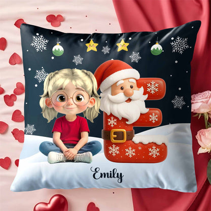 Celebrate the Joyful Christmas Season With Festive Santa And Child