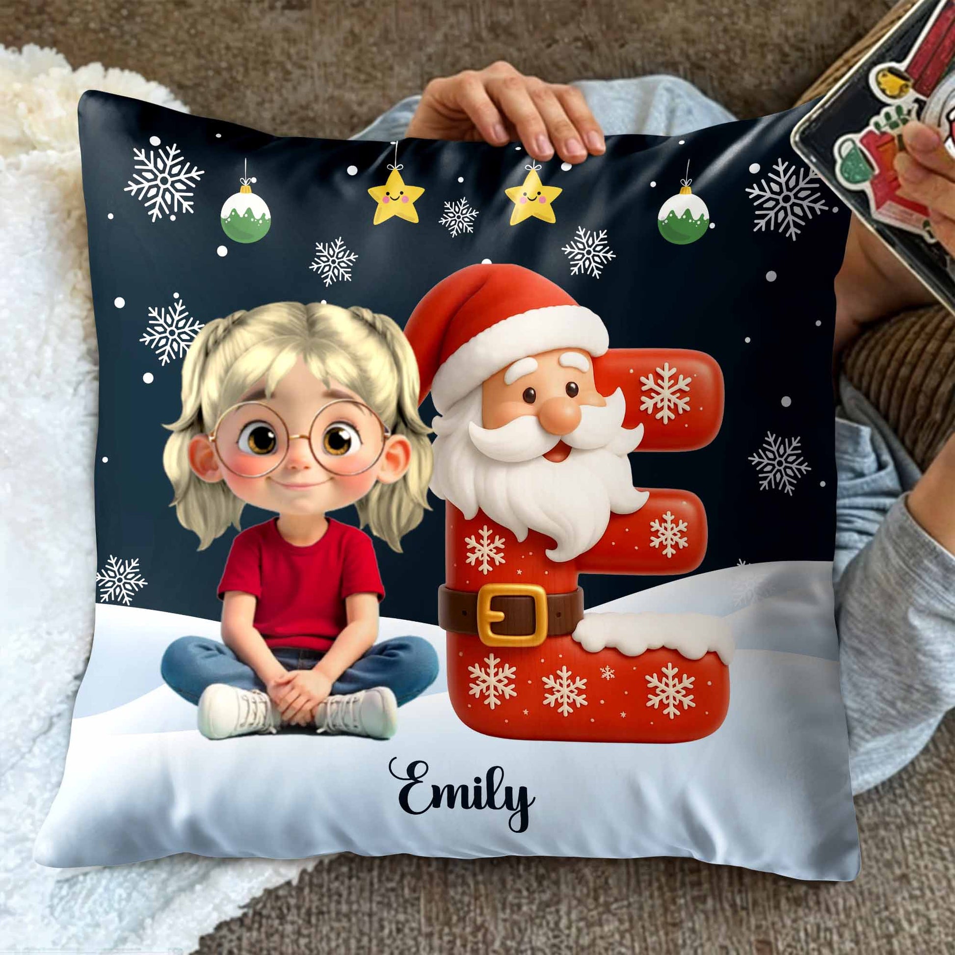 Celebrate the Joyful Christmas Season With Festive Santa And Child