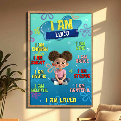 I Am Loved, A Confidence Building Poster For Daughter