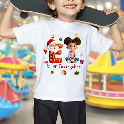 ___ Is For [custom] With Santa Claus And Gifts