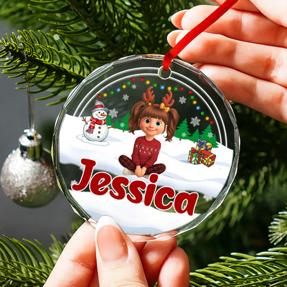 Cherish Festive Memories With Reindeer Antlers And Snowman