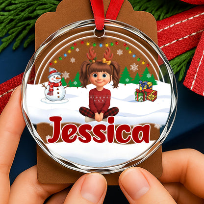 Cherish Festive Memories With Reindeer Antlers And Snowman