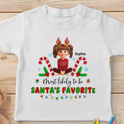 Most Likely To Be Santa's Favorite With Cheerful Holiday Theme