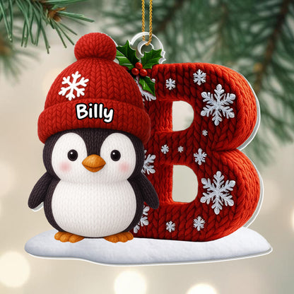 Charming Penguin With Knitted Winter Design