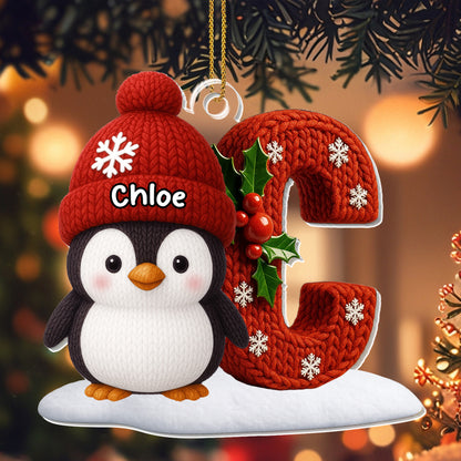 Charming Penguin With Knitted Winter Design