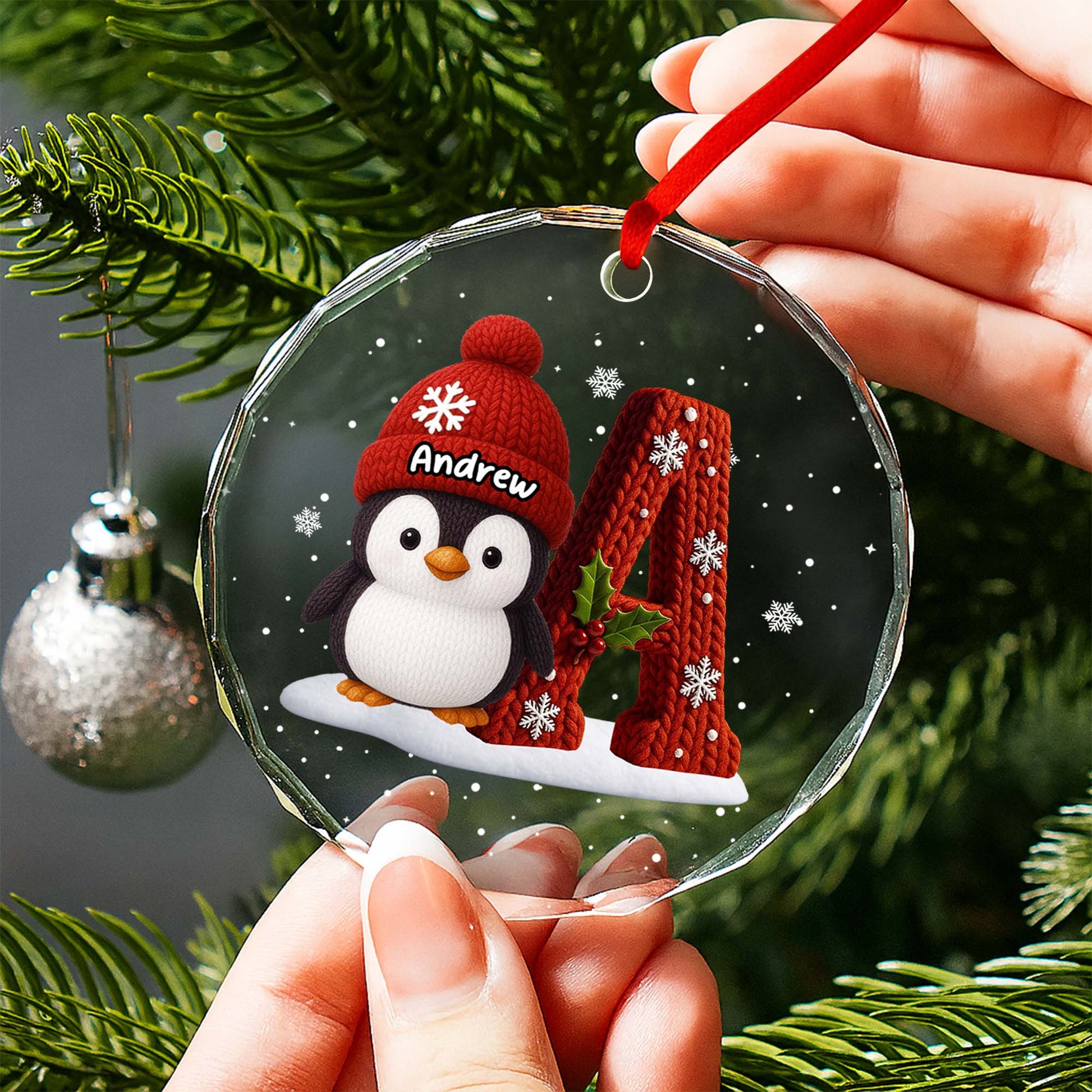 Perfect Holiday Season With Penguin And Holly Design