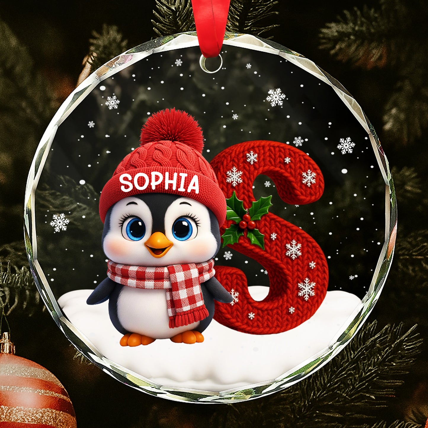 A Warm Winter Wish Personalized With Penguin And Snow