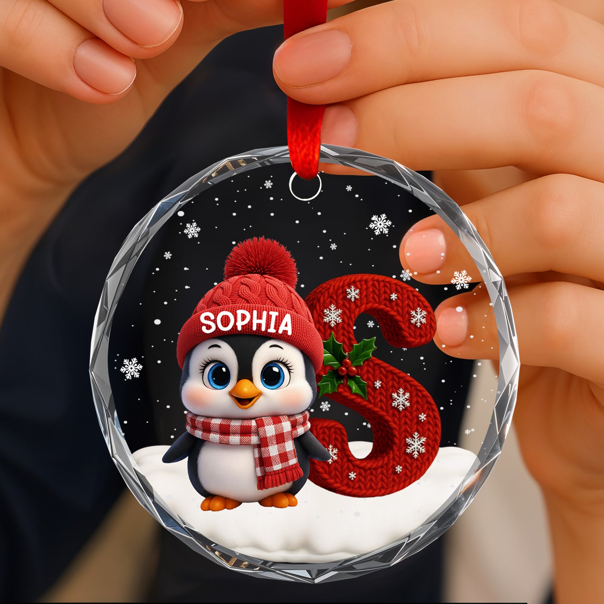 A Warm Winter Wish Personalized With Penguin And Snow