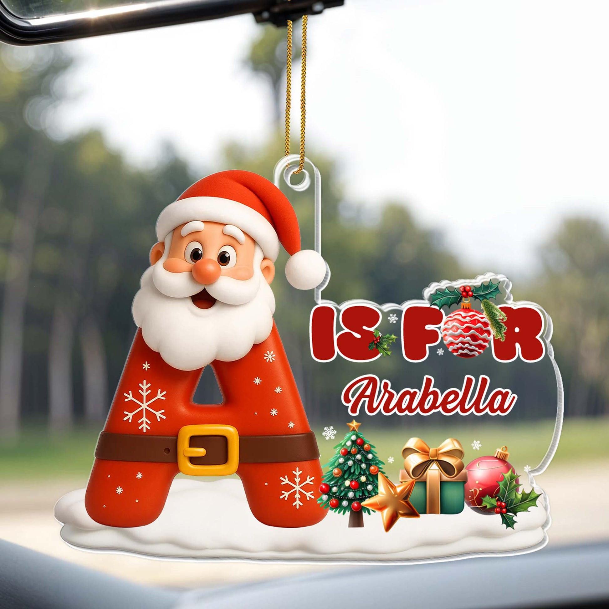 Is For [Custom Name] Santa Claus And Christmas Gifts