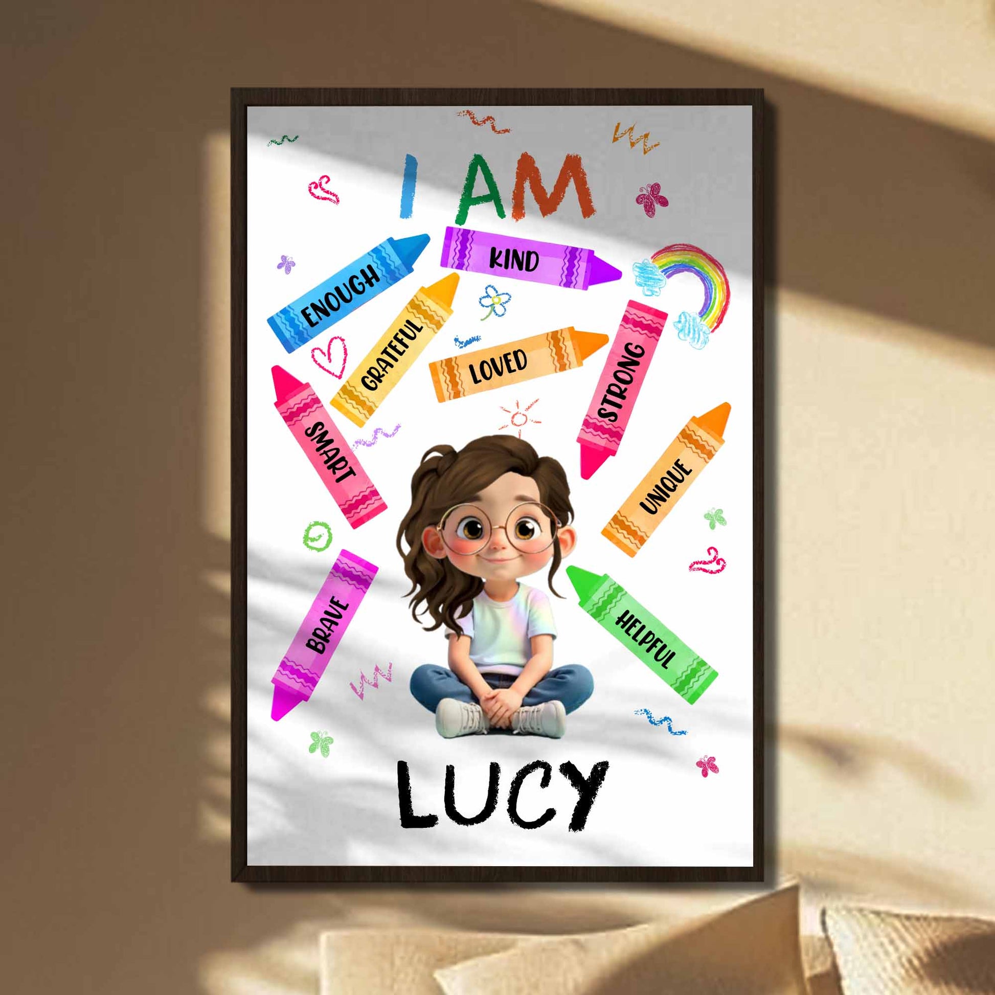 I Am Enough Kind Grateful Loved Strong Unique Smart Helpful