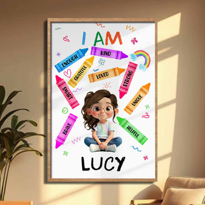 I Am Enough Kind Grateful Loved Strong Unique Smart Helpful