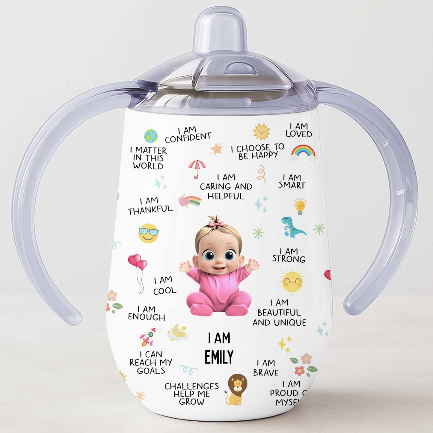 I Am Strong, Beautiful And Unique Sippy Cup