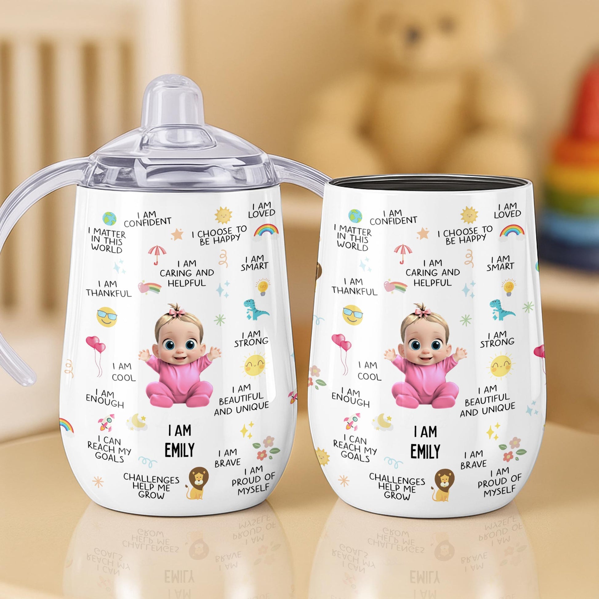 I Am Strong, Beautiful And Unique Sippy Cup