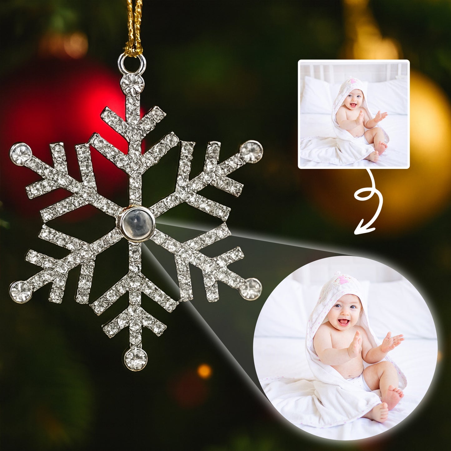 Capture Precious Moments With Cherished Photo Snowflake