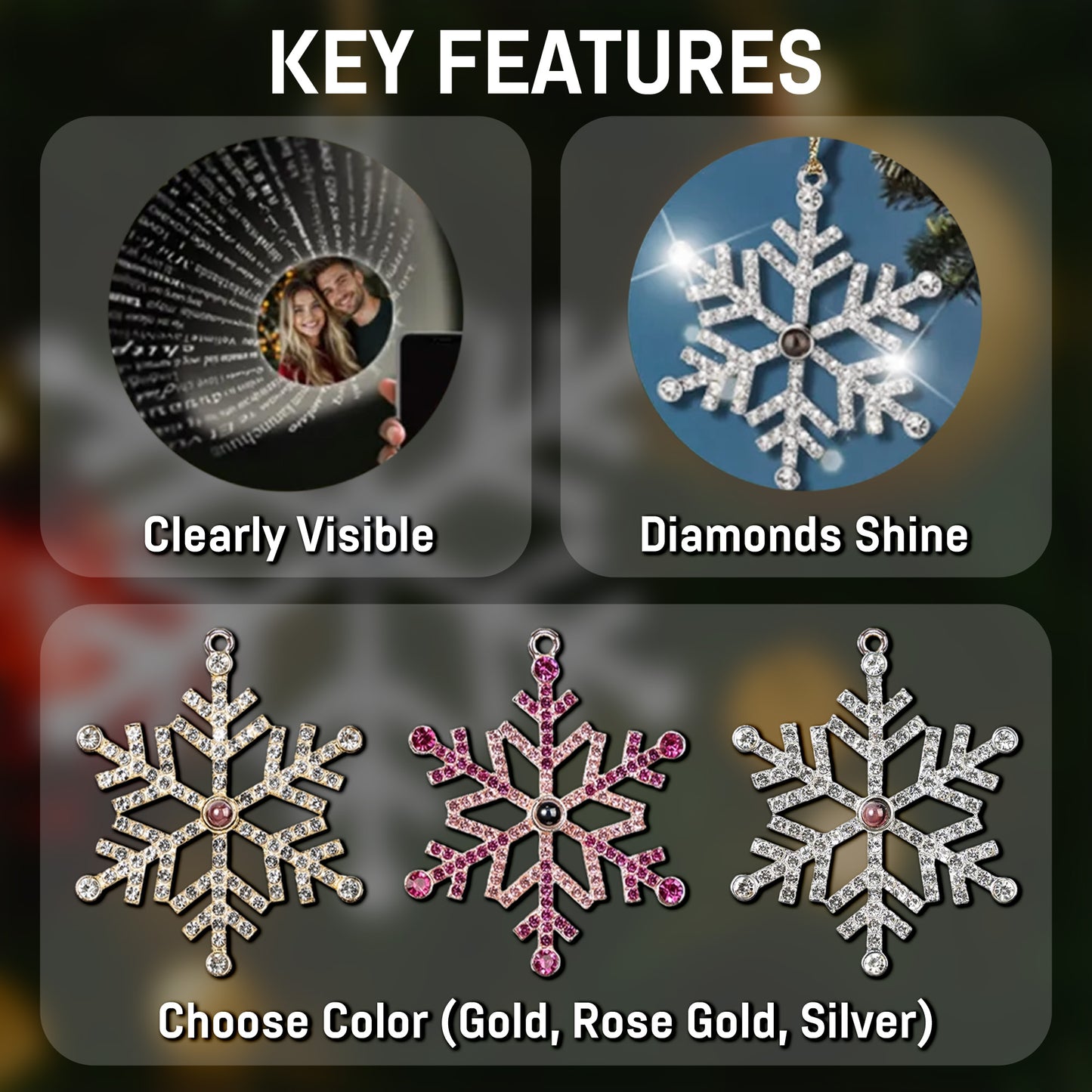 Capture Precious Moments With Cherished Photo Snowflake