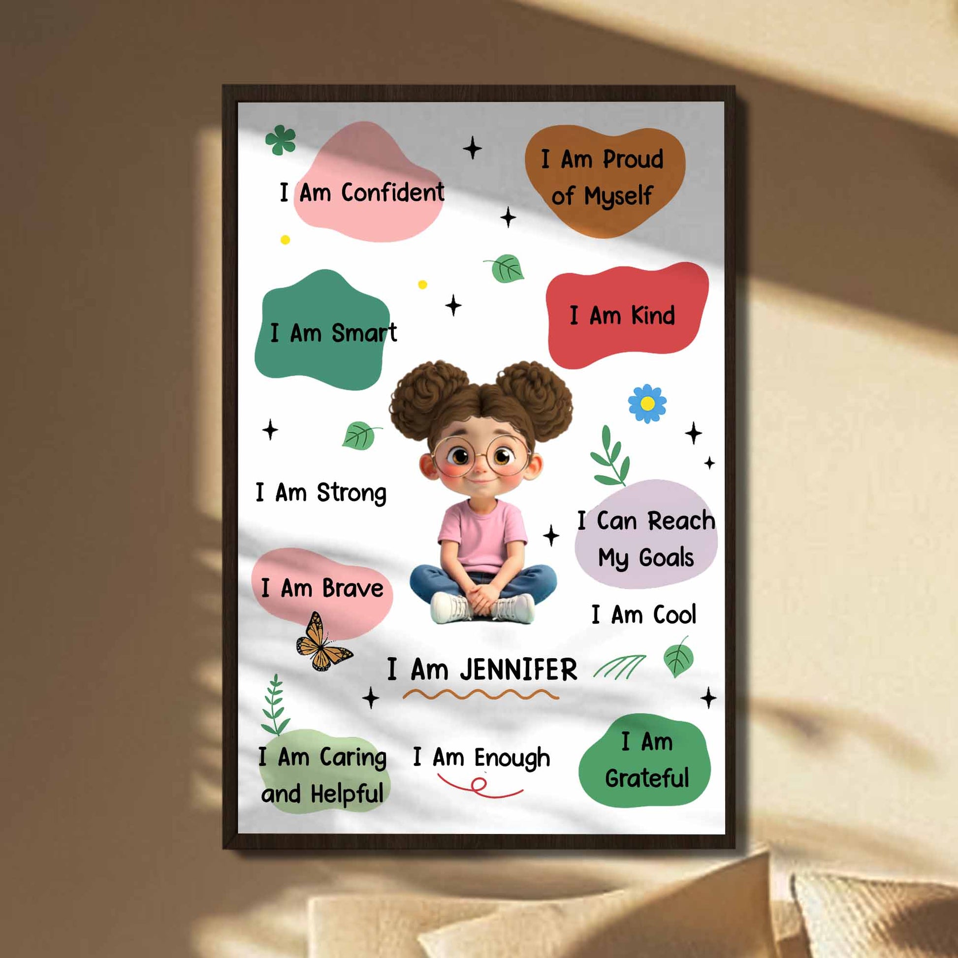 I Am Confident, Smart, and Strong, Positive Affirmations For Girls