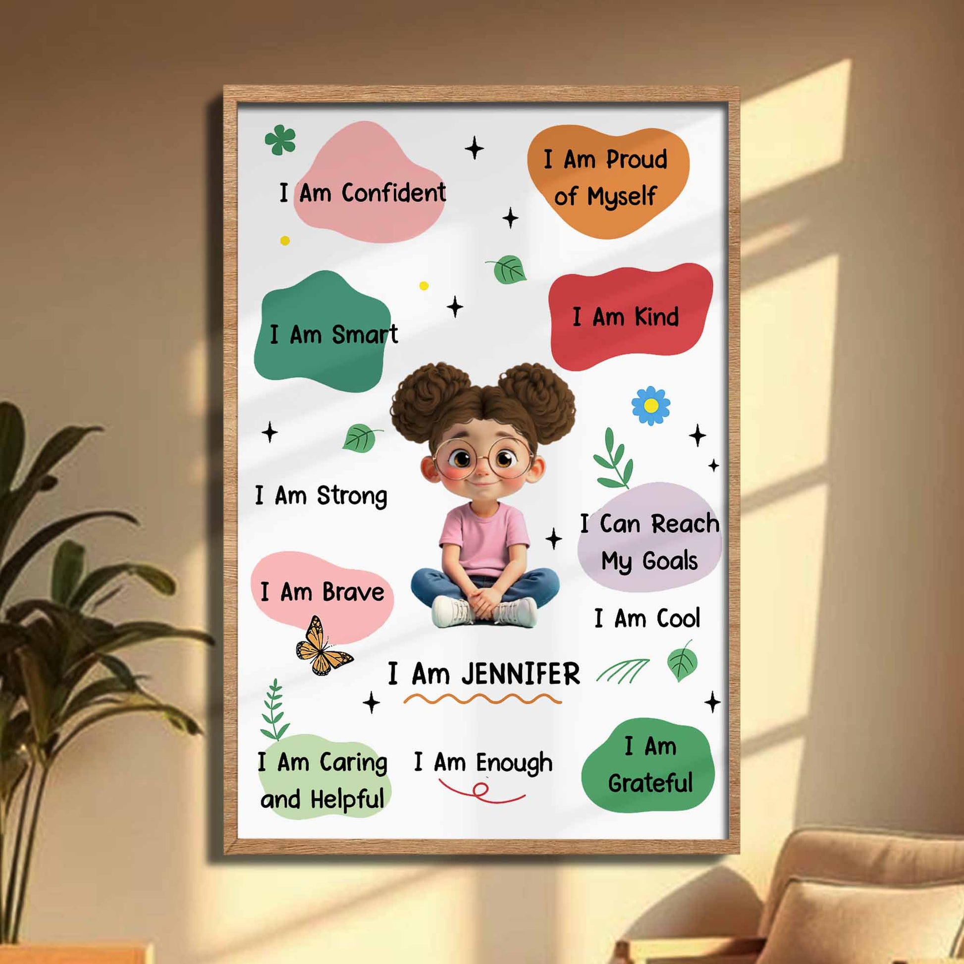 I Am Confident, Smart, and Strong, Positive Affirmations For Girls