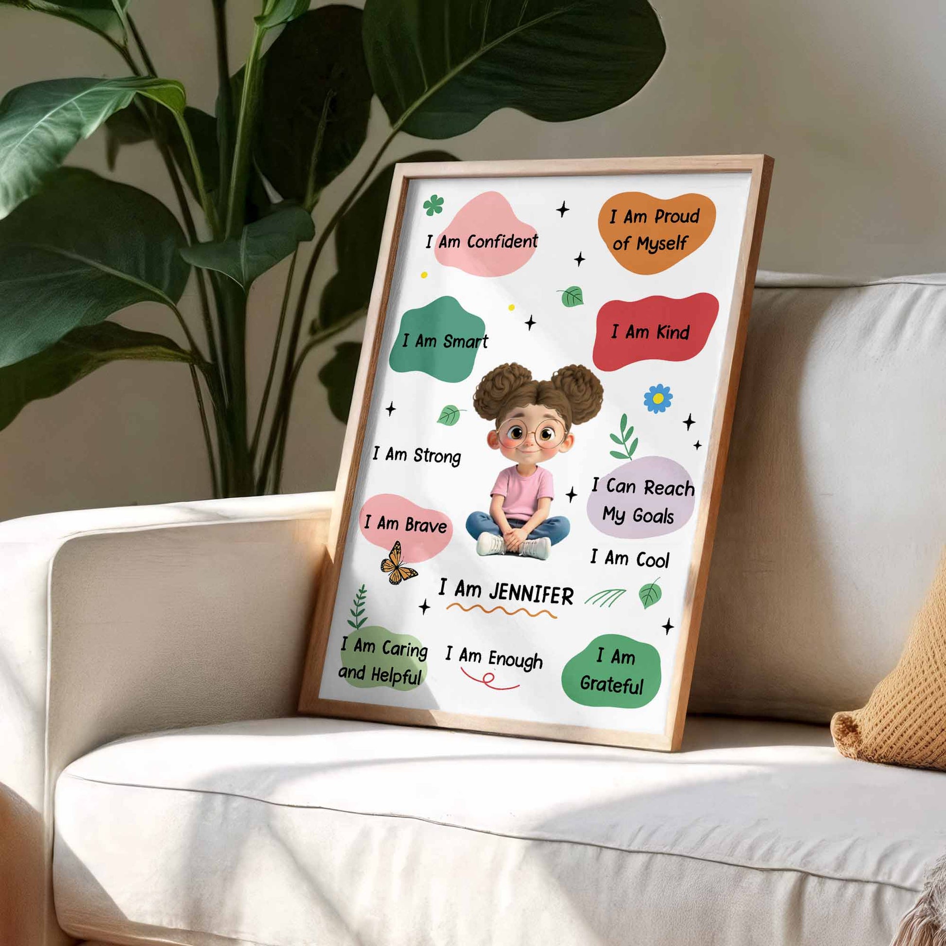 I Am Confident, Smart, and Strong, Positive Affirmations For Girls