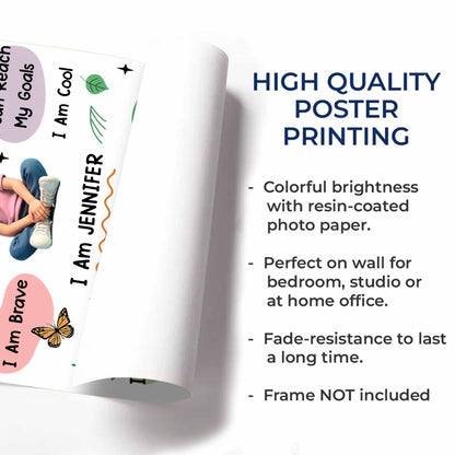 I Am Confident, Smart, and Strong, Positive Affirmations For Girls