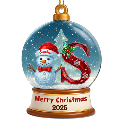 Merry Christmas Snowman and Christmas Tree