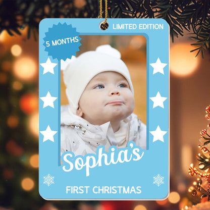 First Christmas, Celebrate With Snowflakes And Stars