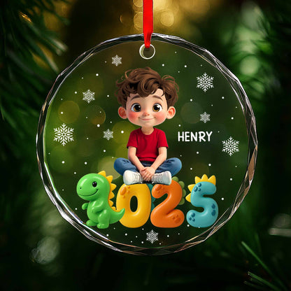 Playful Child And Colorful Numbers Holiday Season