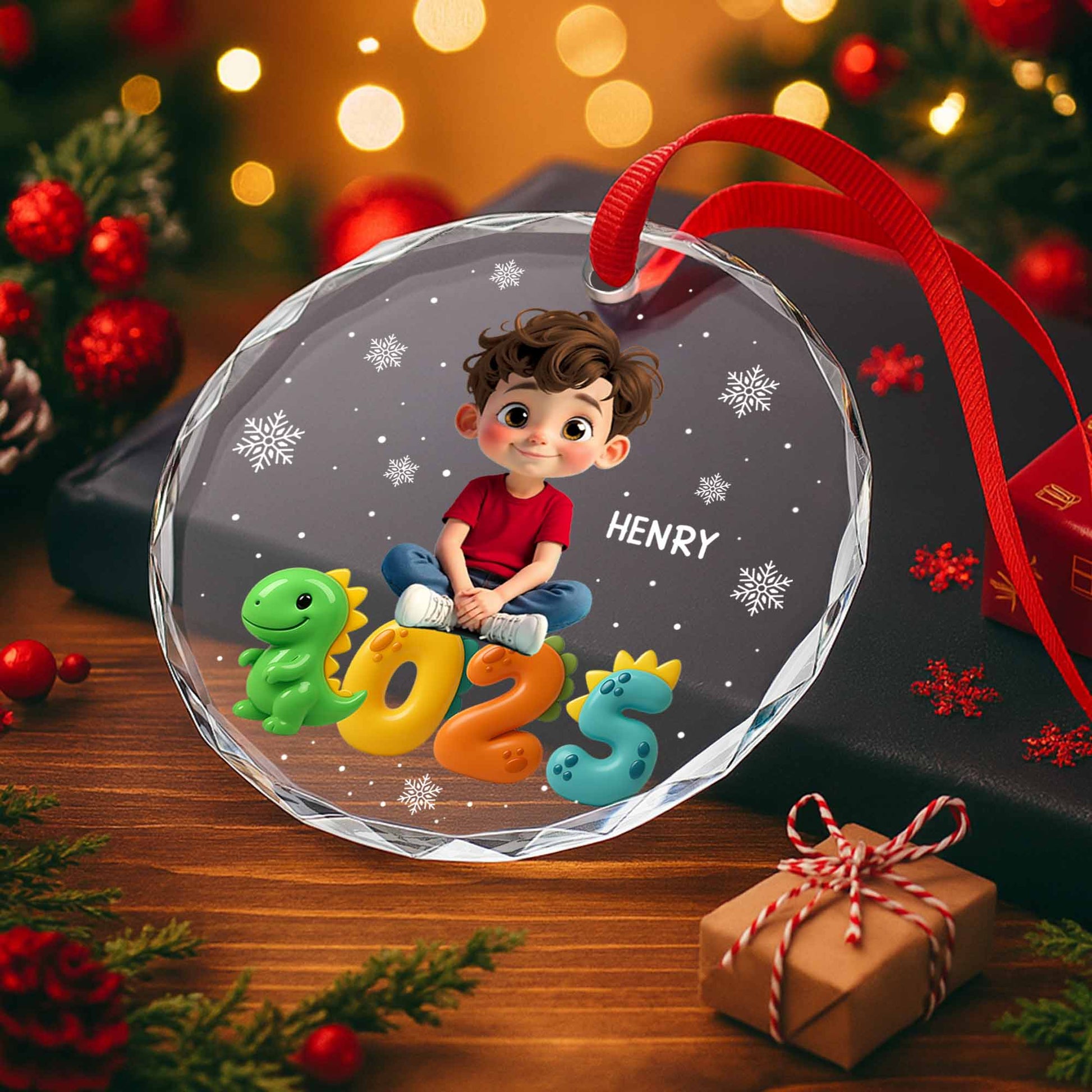 Playful Child And Colorful Numbers Holiday Season