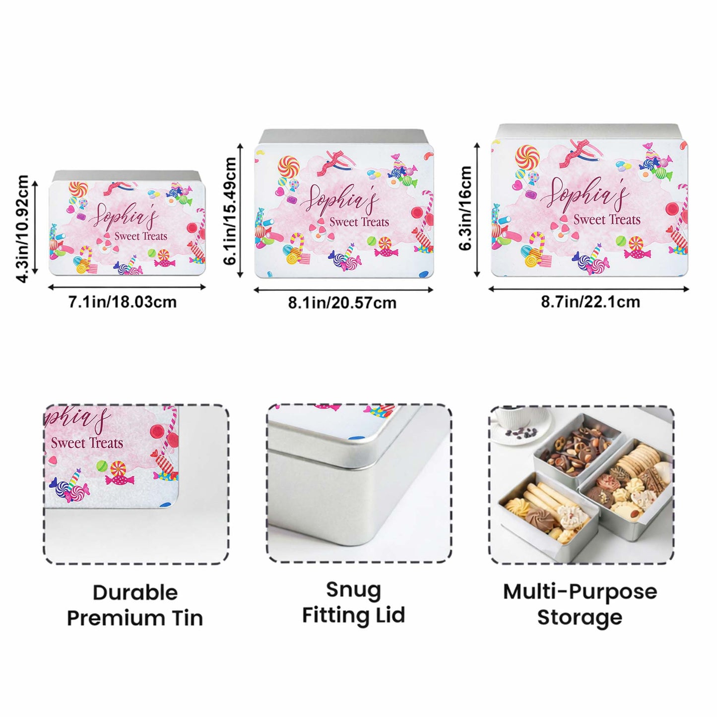 Sweet Treats With Colorful Candies And Lollipops