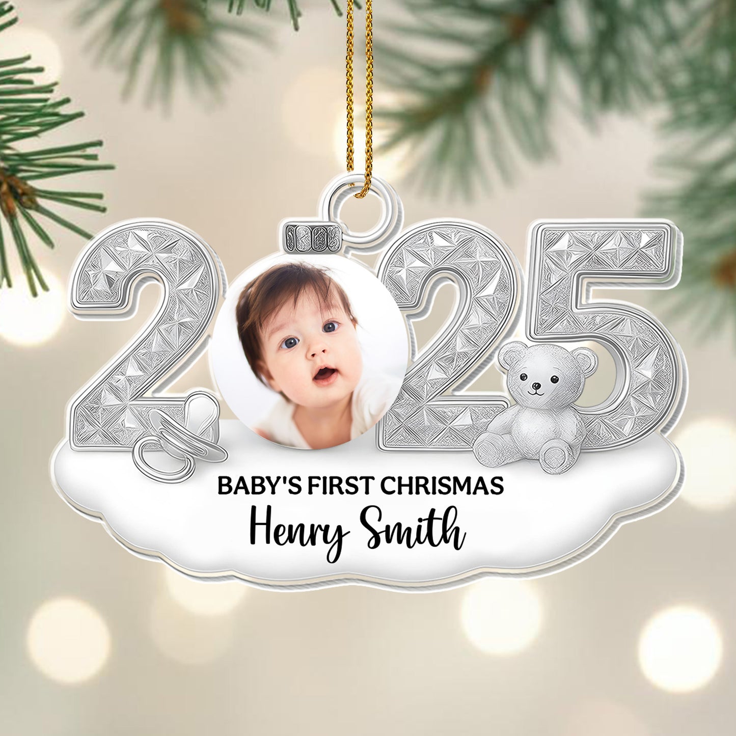 Celebrate Baby's First Christmas With Teddy Bear