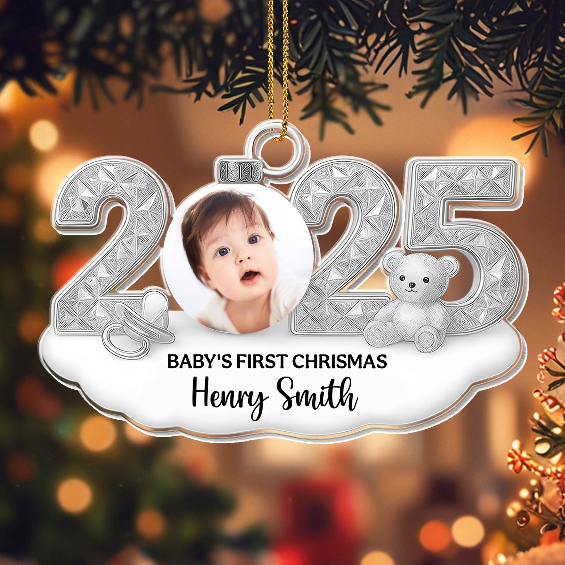 Celebrate Baby's First Christmas With Teddy Bear