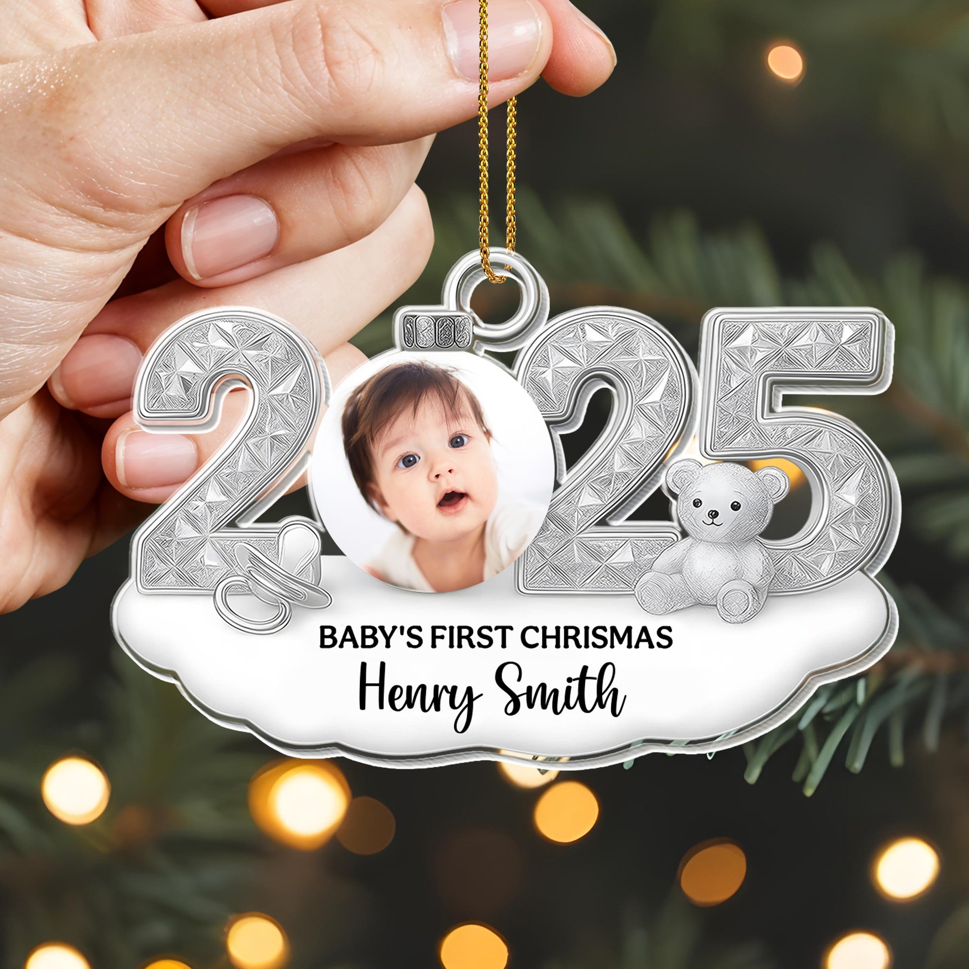 Celebrate Baby's First Christmas With Teddy Bear