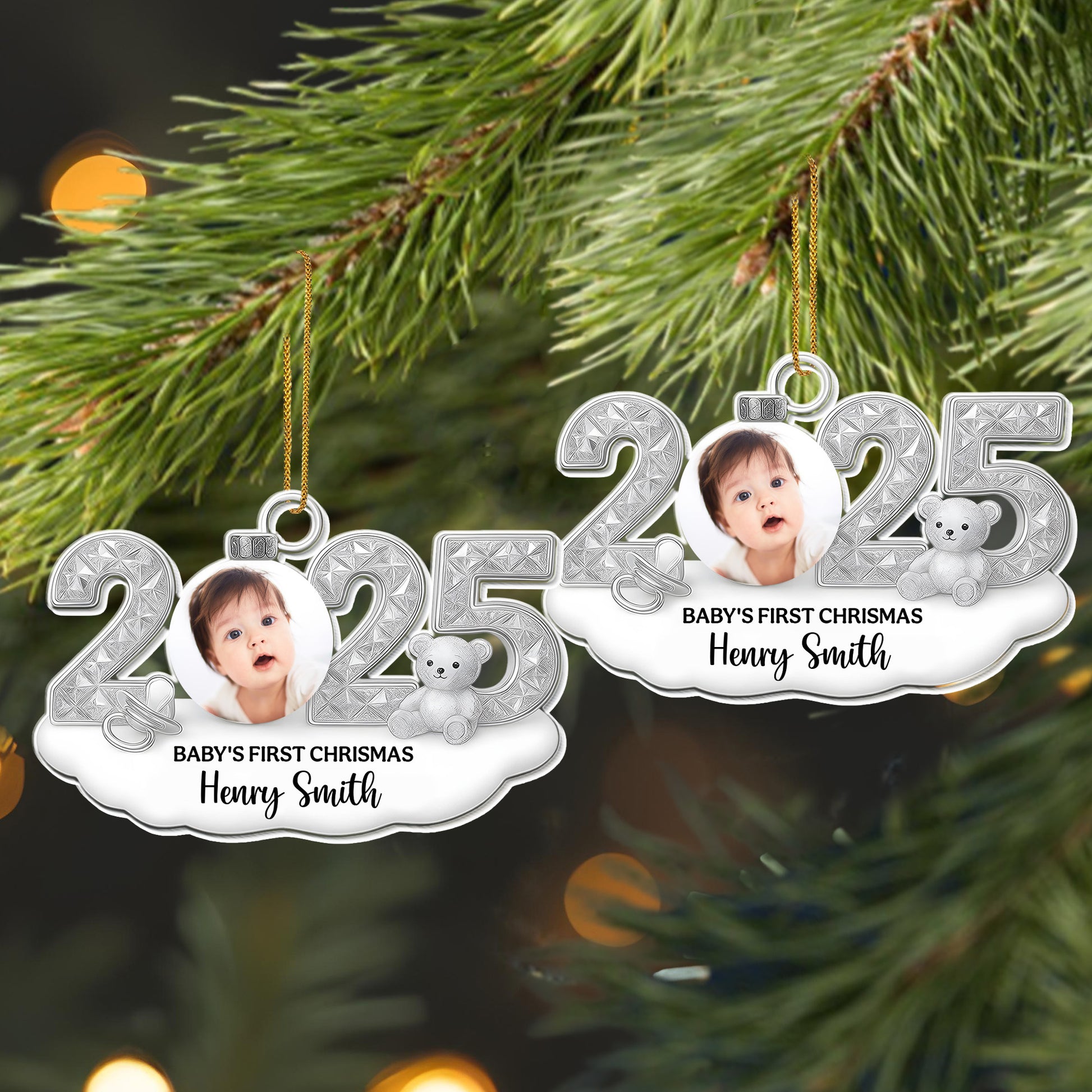 Celebrate Baby's First Christmas With Teddy Bear