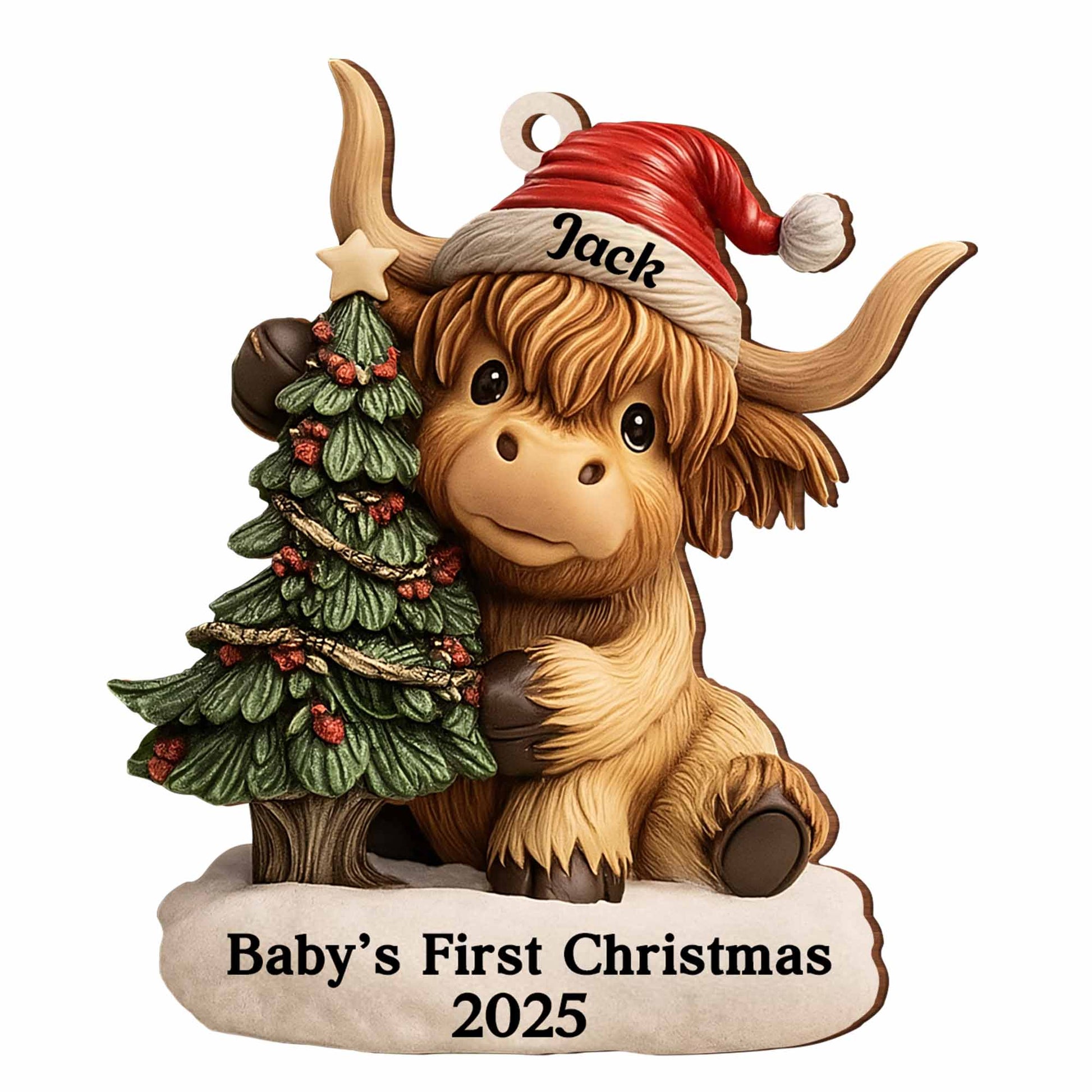 Baby's First Christmas With Bullock And Tree