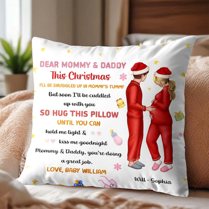 Dear Mommy & Daddy This Christmas, Pregnant Couple With Stars