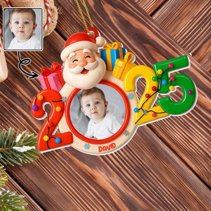 Capture Special Moments With Jolly Santa And Vibrant Year Design