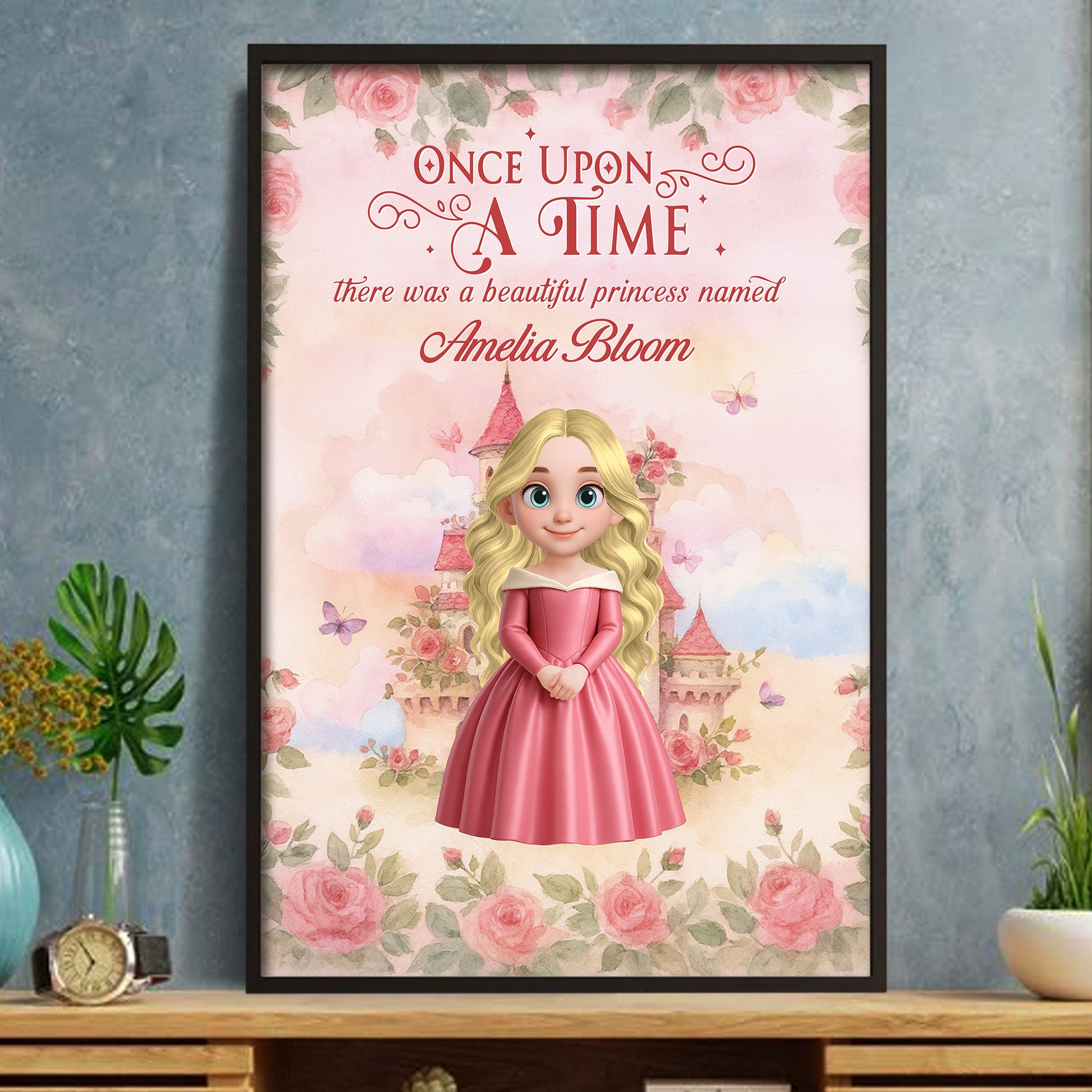 Once Upon A Time, Beautiful Princess And Roses