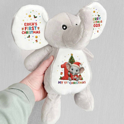 My 1st Christmas With Elephant, Tree, And Gifts
