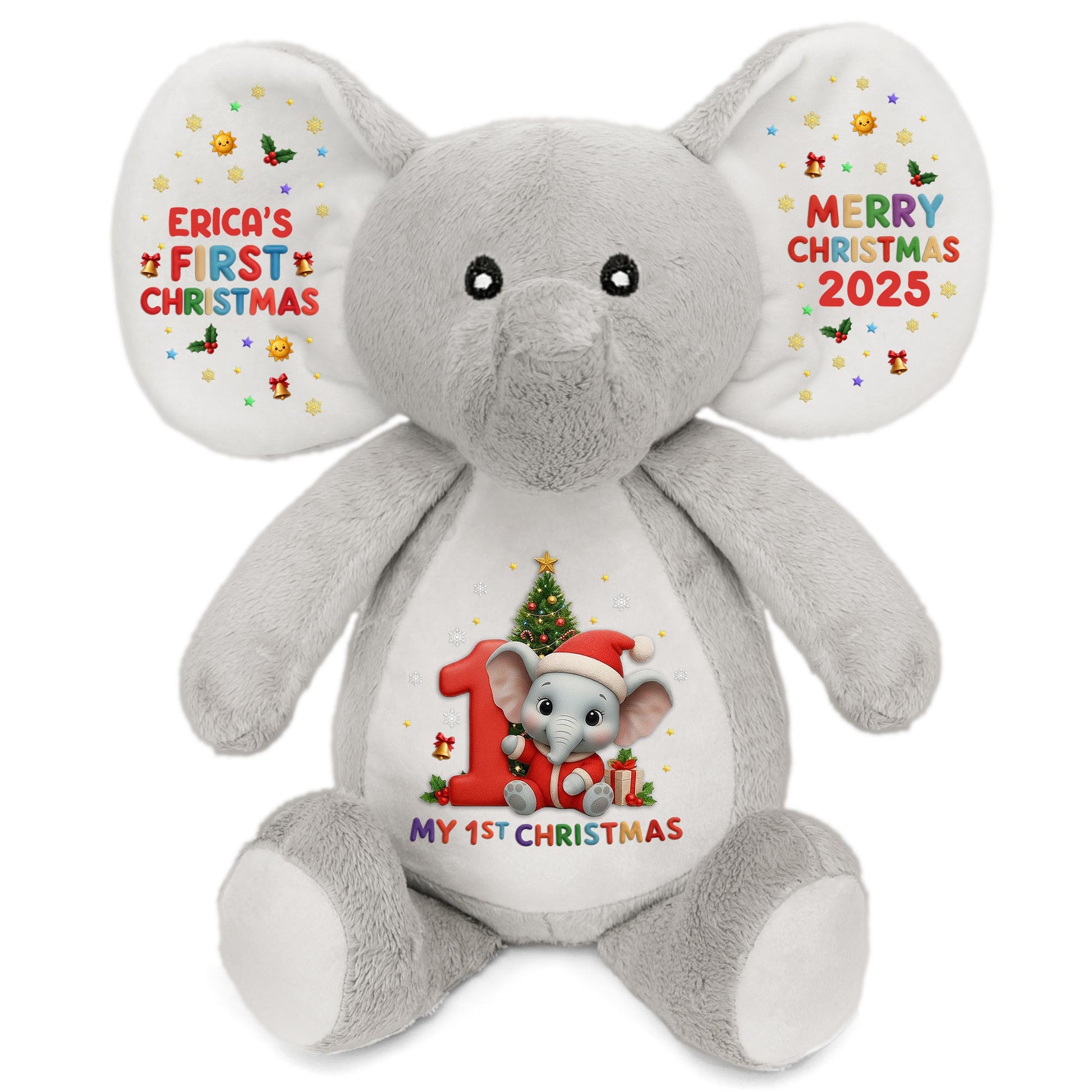 My 1st Christmas With Elephant, Tree, And Gifts