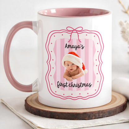 First Christmas, Baby With Christmas Hat