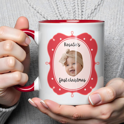 First Christmas, Baby With Christmas Hat