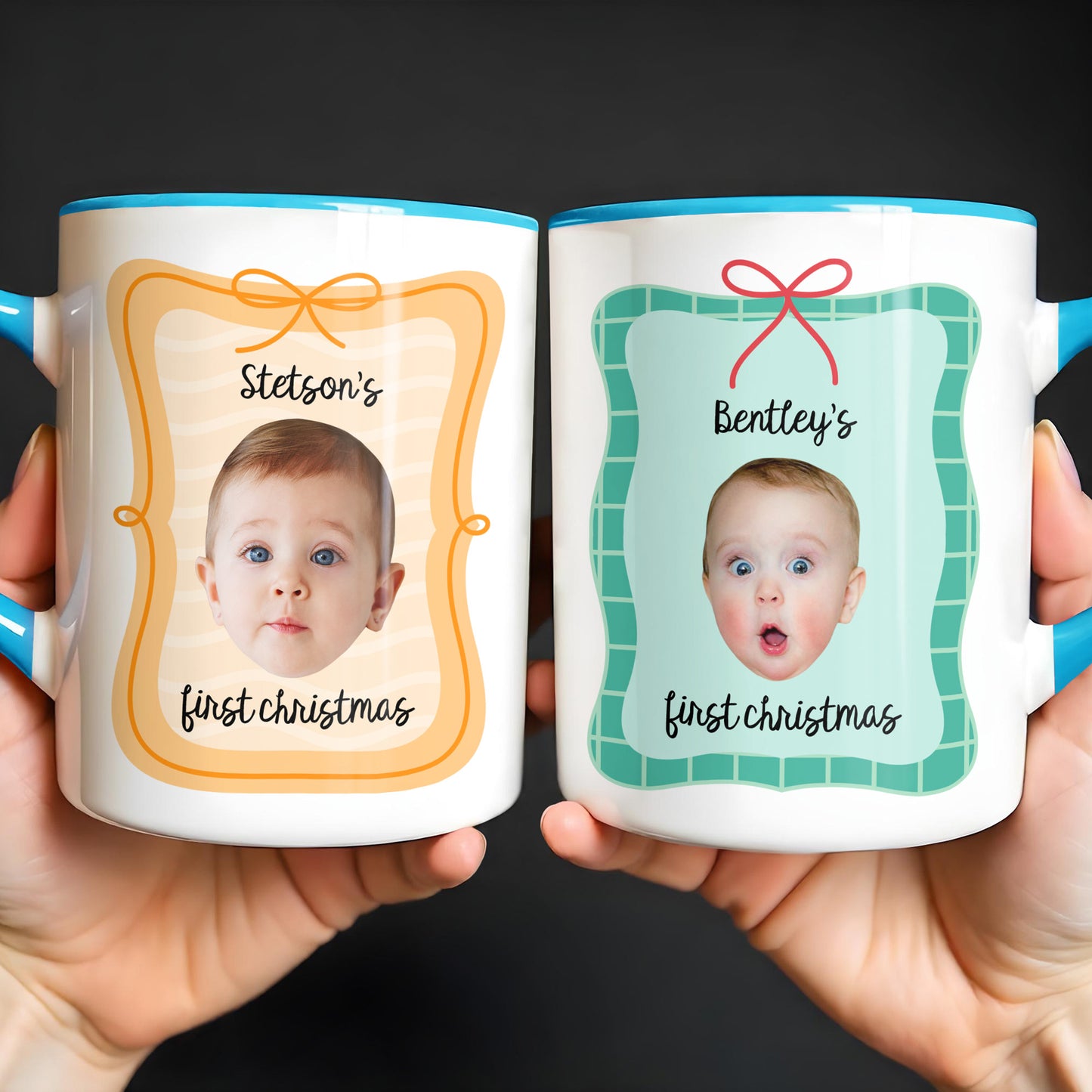 First Christmas, Baby With Christmas Hat